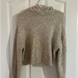 Aritzia Little moon Alpaca & Wool hooded sweater